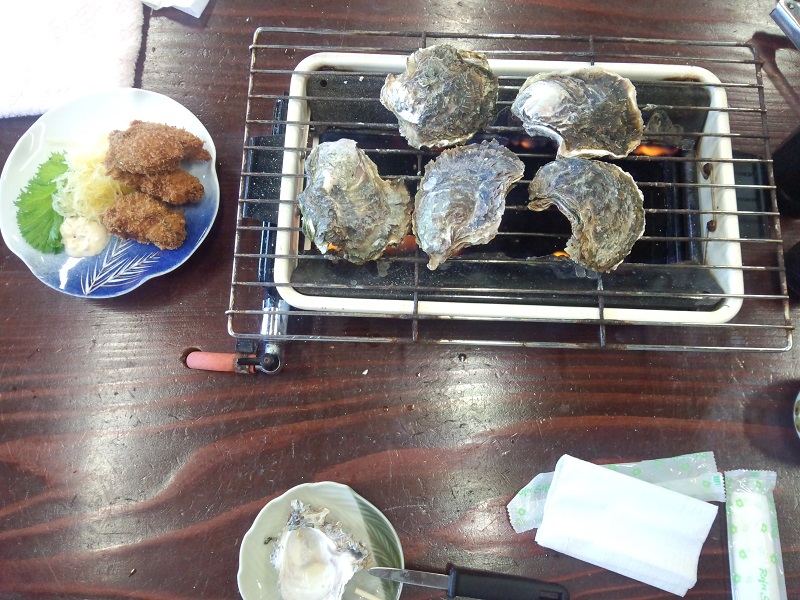 焼き牡蠣