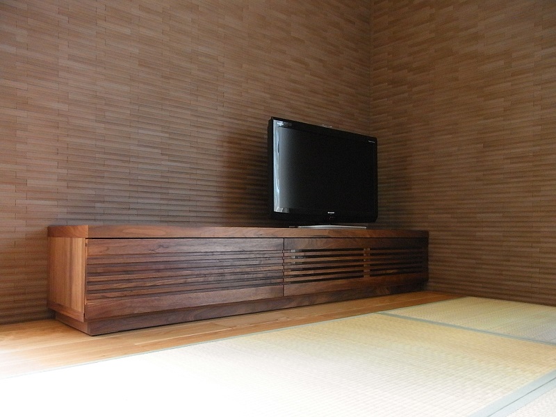 富山　木製TVボード