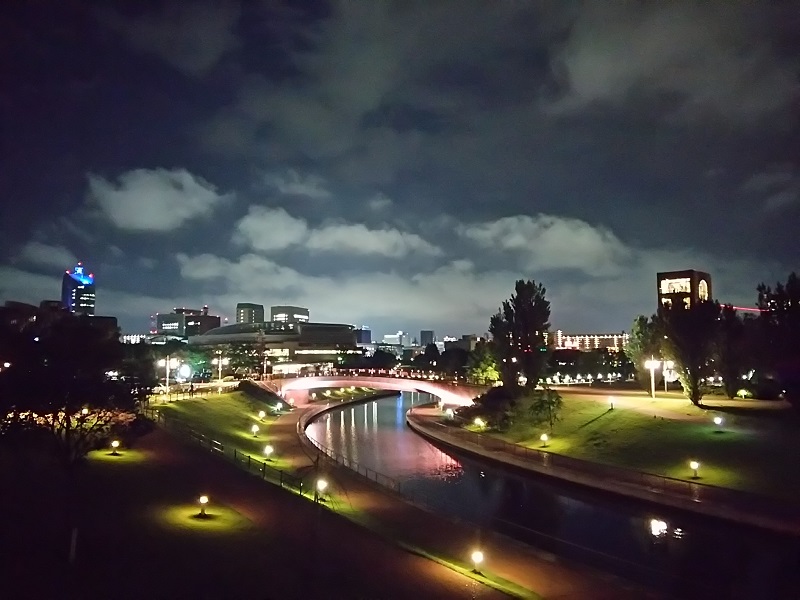 富山　環水公園　夜景