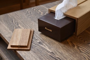 富山雑貨　ミヤモト家具　無垢材テッシュボックス