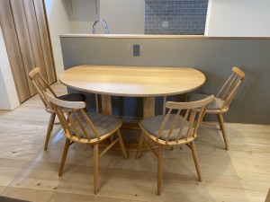 ミヤモト家具　富山家具　ダイニングテーブル　ナガノインテリア工業