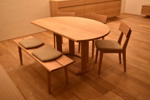 ミヤモト家具　富山家具　ダイニングテーブル　ナガノインテリア工業