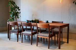 【ダイニングテーブル】RENSEY-RDT-02 Walnut oil Dining Table 富山・金沢・ミヤモト家具 (1)