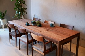 【ダイニングテーブル】RENSEY-RDT-02 Walnut oil Dining Table 富山・金沢・ミヤモト家具 (4)