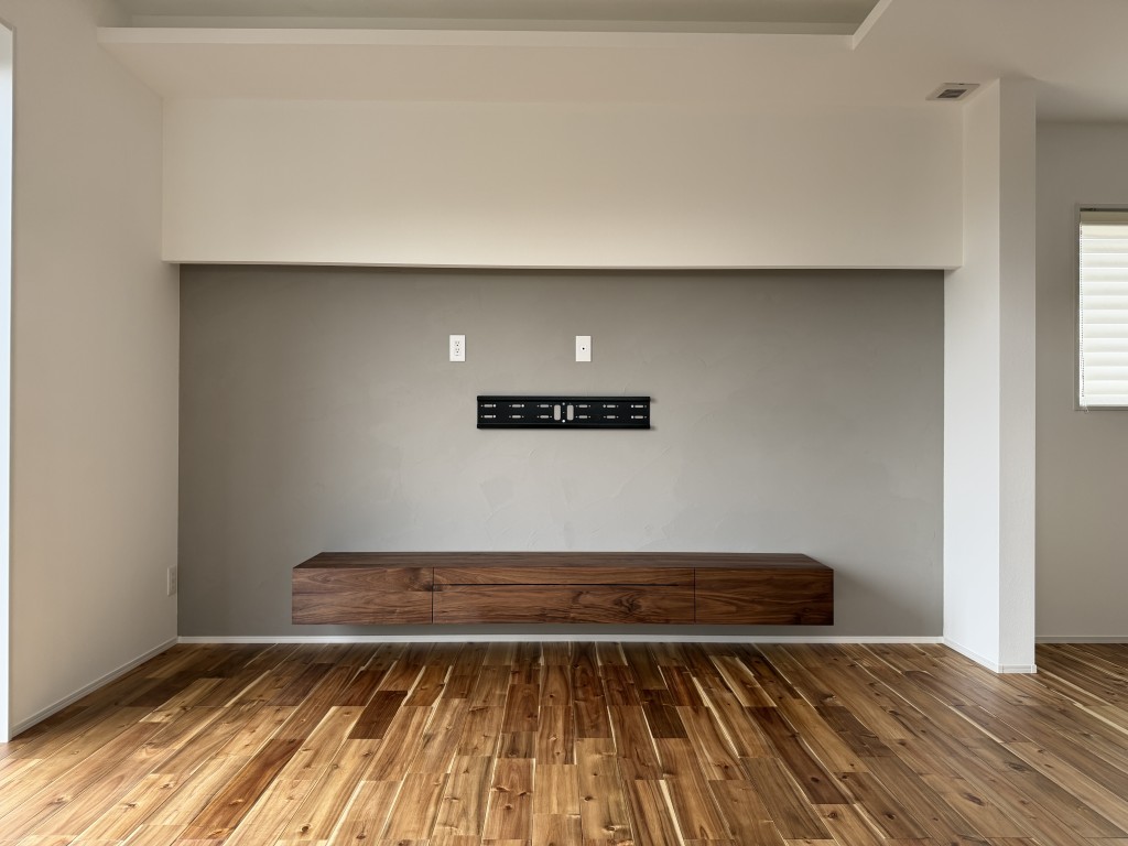 ウォールナット フロートテレビボード 富山