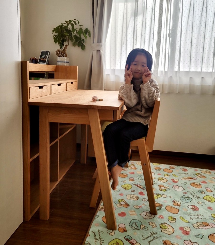 学習デスク 勉強机 富山 無垢材