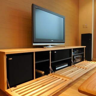造作TVボードOAK