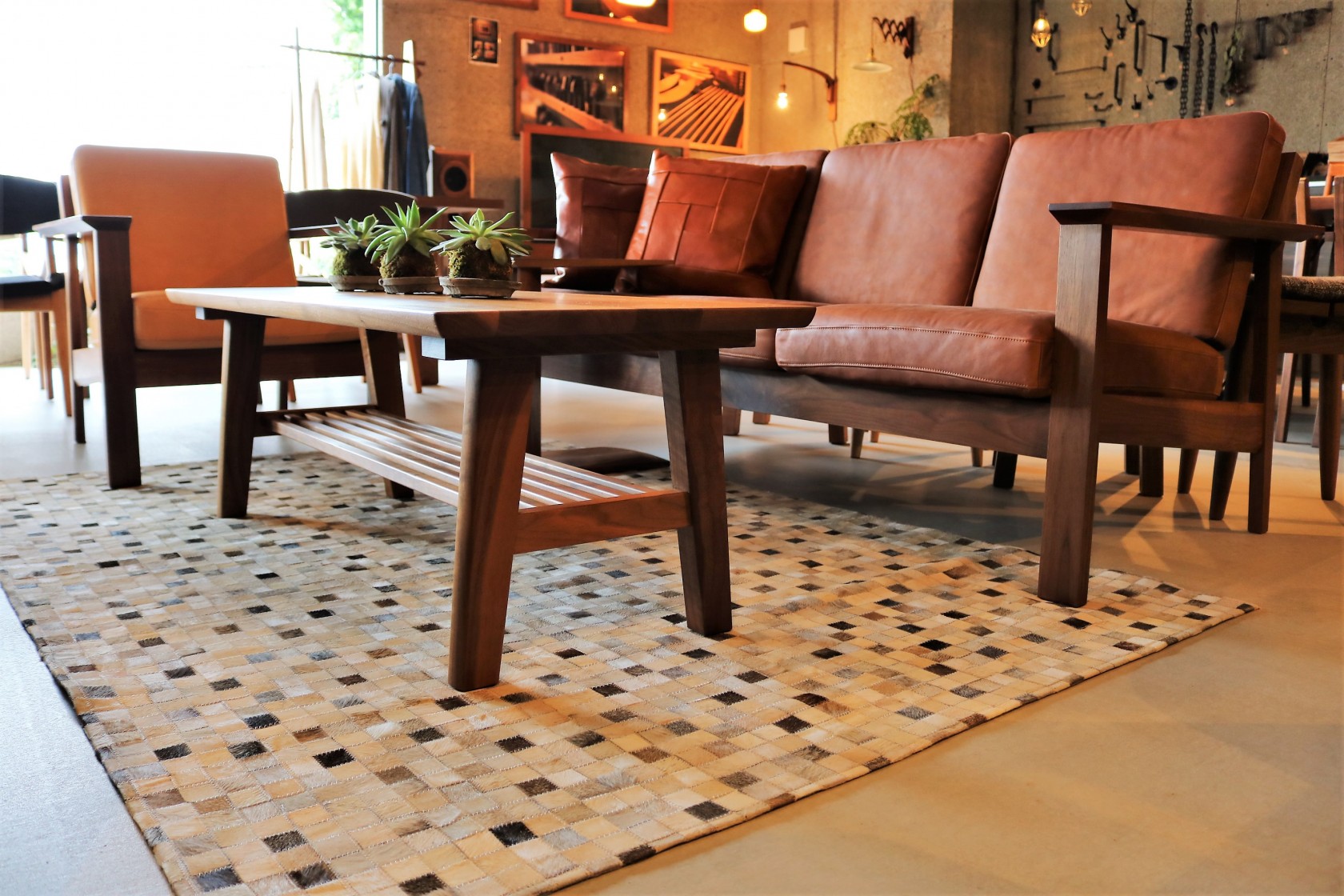 PATCHWORK LEATHER RUG
