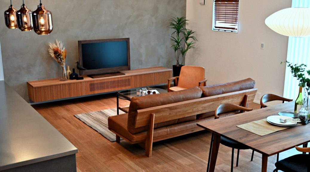 レンタル家具　おしゃれ　富山　無垢材　ミヤモト家具　完成見学会