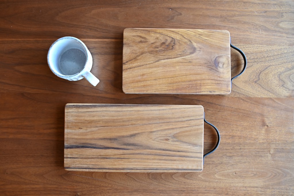 【まな板】teak wood cutting board square large・medium・small (1)